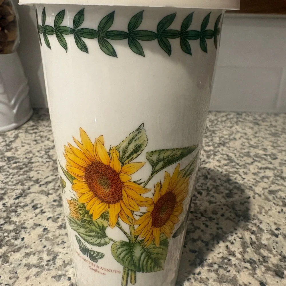 Portmeirion Sunflower Ceramic Travel Tumbler - Picture 1 of 4